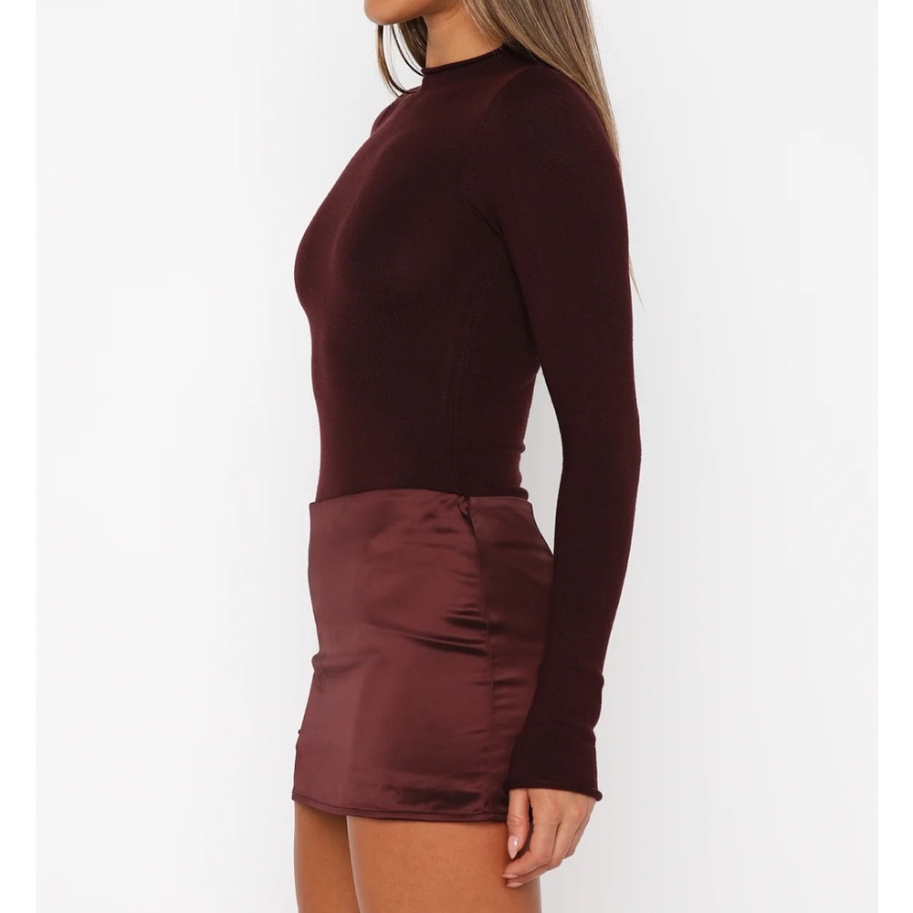 Burgundy Whitefox “The Best Intentions” Dress